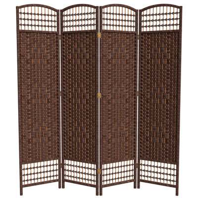 67" Tall Woven Room Divider 
