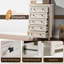 Commode 5 tiroirs Arlina Farmhouse, blanc-1139305105