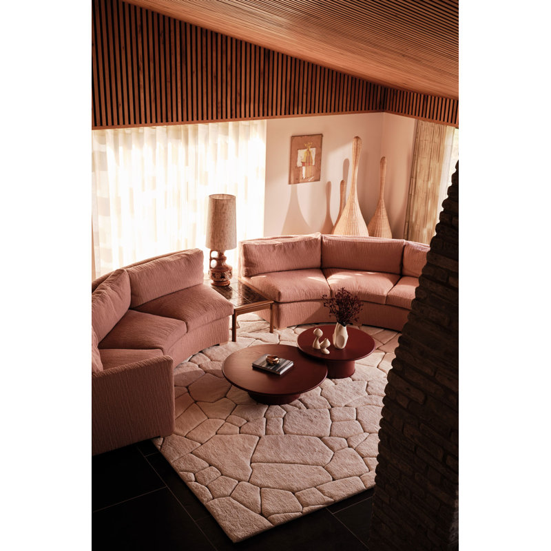 Crackle Natural Area Rug, Rectangle 4' x 6'