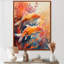 «Orange Coral Marine Koi Fish Magic», impression d'art mural de corail-257066152-257066153