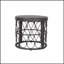 Table d'appoint Bruce Wicker Weave, durable et élégante pour une utilisation intérieure et extérieure, parfaite pour les petits espaces et la flexibilité de décoration