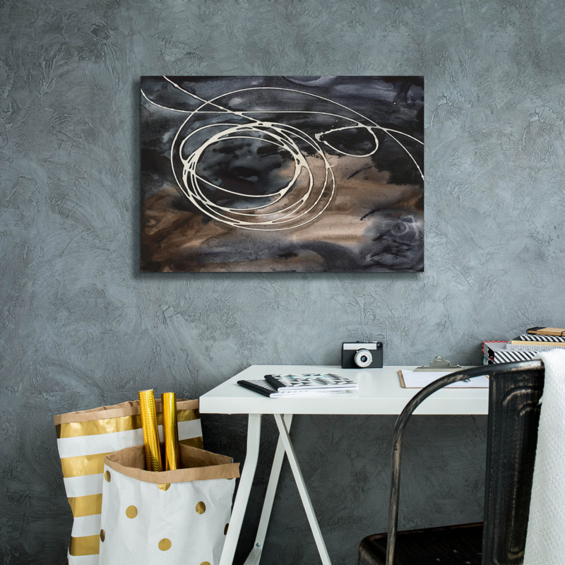 «Midnight Swirl II» par Regina Moore, H 12 po x l 16 po x P 0,75 po