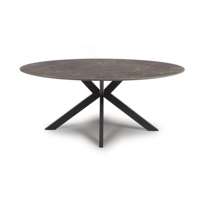 Nysa Round Metal Base Dining Table