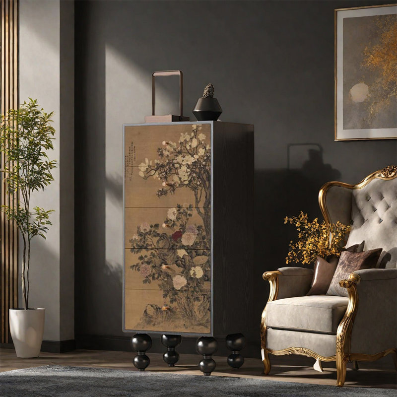 Armoire de rangement Frame, Noir