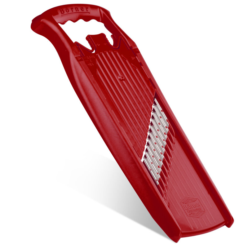 Râpe à gaufres ondulées Bortner, Rouge