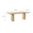 Piston 82" Rectangular Wood Dining Table In Natural