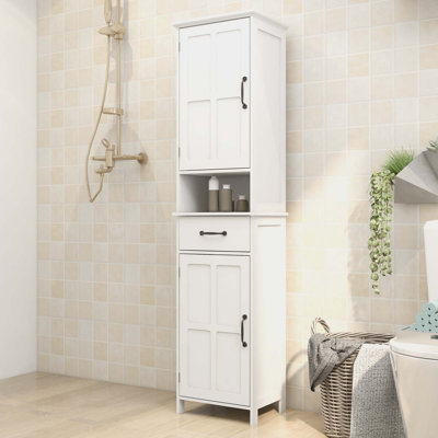 Floor Standing Cabinet With Height Slim Floor Standing Cabinet For Bathroom by Winston Porter