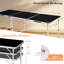 6Ft Aluminum Alloy Folding Table Black