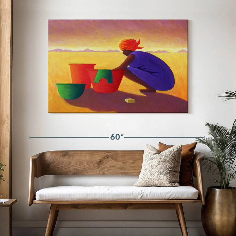 Washer Woman, 32" H x 48" W