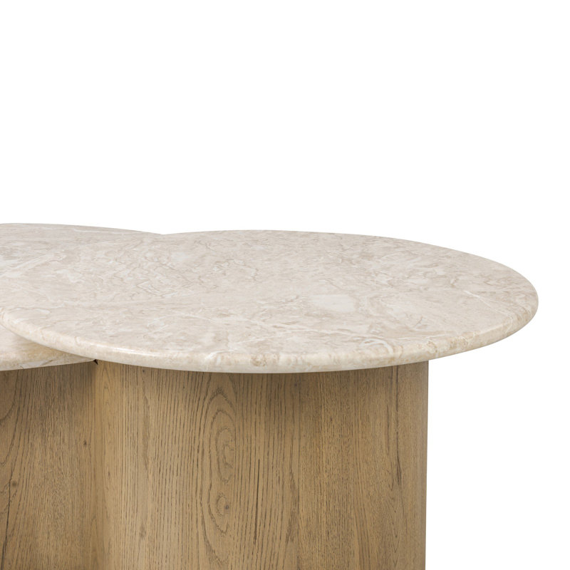 Toro Coffee Table-Cappuccino Marble