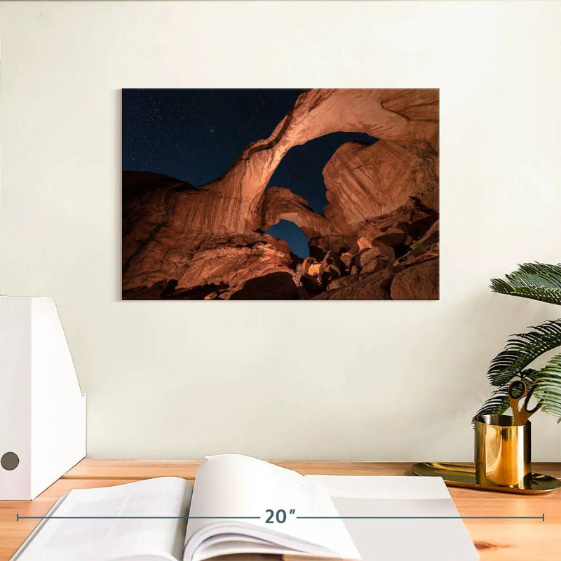 Alvord Double Arch au parc national d'Arches, H 8 po x l 12 po