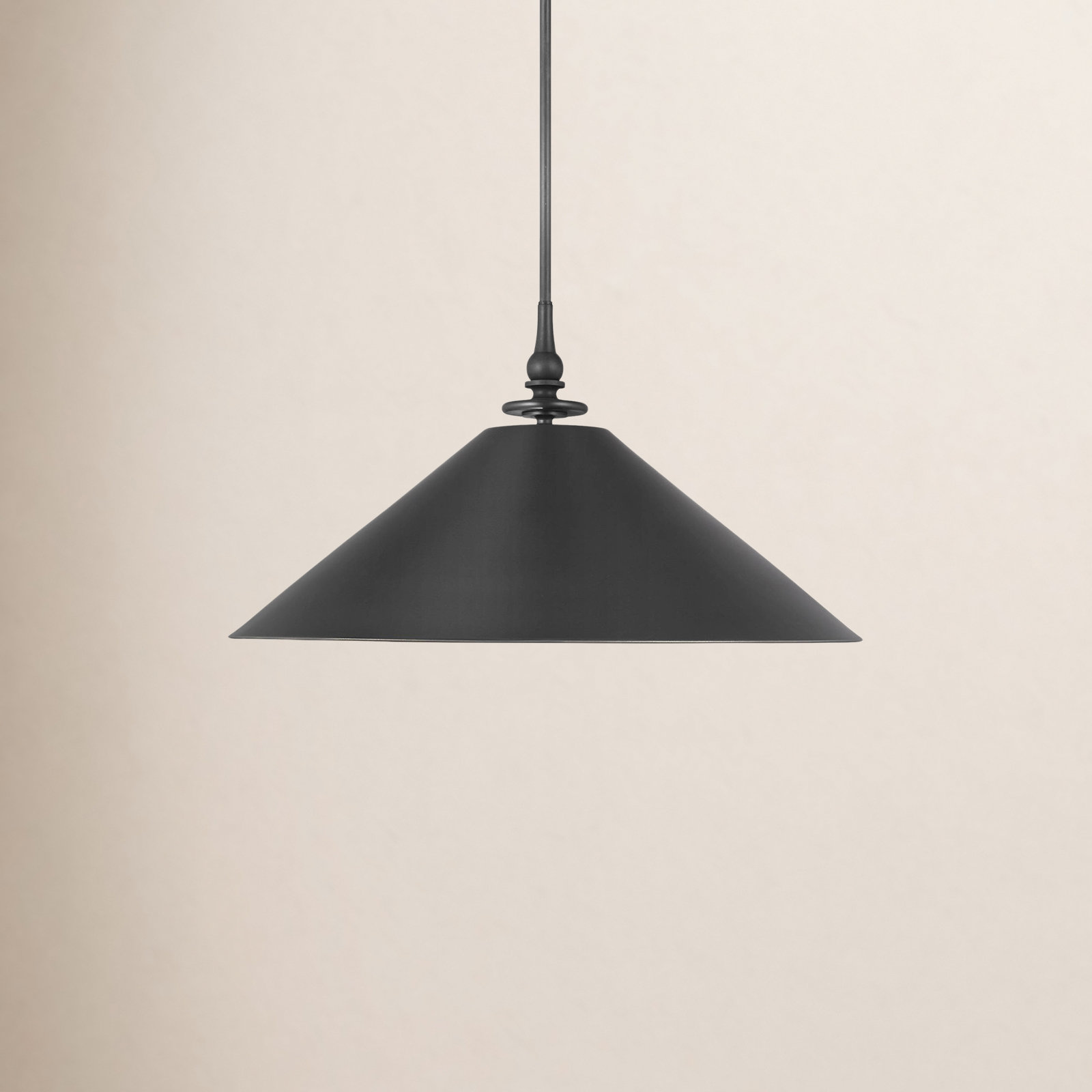 LeeRoy Single Light Pendant, Aged Iron