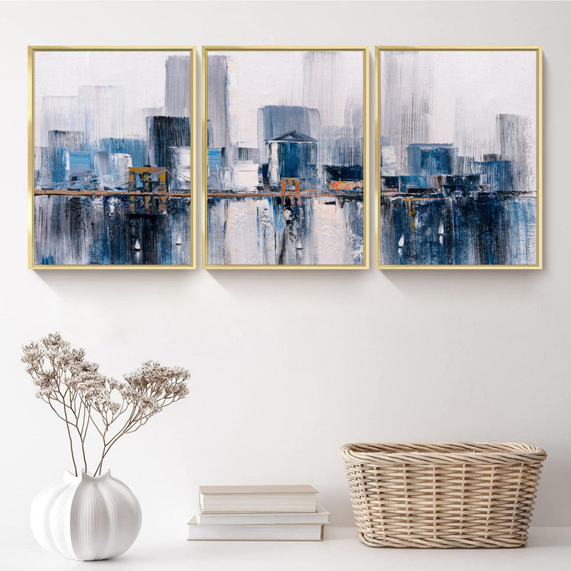 Moderne - ensemble de 3 pièces, H 24,6 po x l 48,5 po
