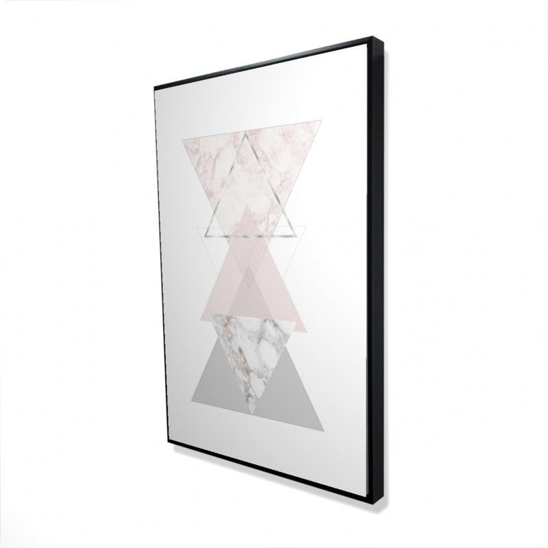 Geometric Art Print On Canvas, 36" H x 24" W
