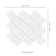 Retro Bianco 9" x 11" Porcelain Mosaic Tile