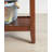 100% Solid Rubber Wood Rustic Side Table