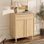 Armoire de rangement l 31,5 po en chêne avec tiroir, armoire d'appoint en bois