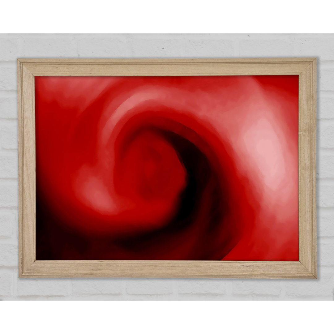 Gerahmtes Leinwandbild Hurricane Red