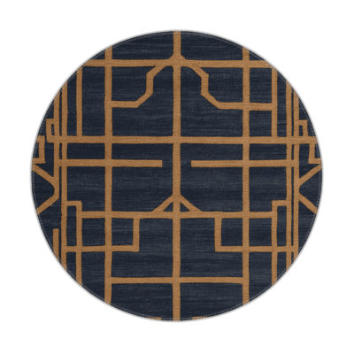 Trellis Gray Indoor and Outdoor Area Rug