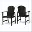 Chaise Adirondack en bois d'acacia avec conception à lattes traditionnelle-130116589