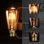 LED Edison Bulb, Vintage Light Bulb,4W B22 2700K ST64 LED Bulbs, Led Filament Bulbs, Antique Style Retro Amber Glass Warm White B22 BC Bayonet 220V Pack of 6