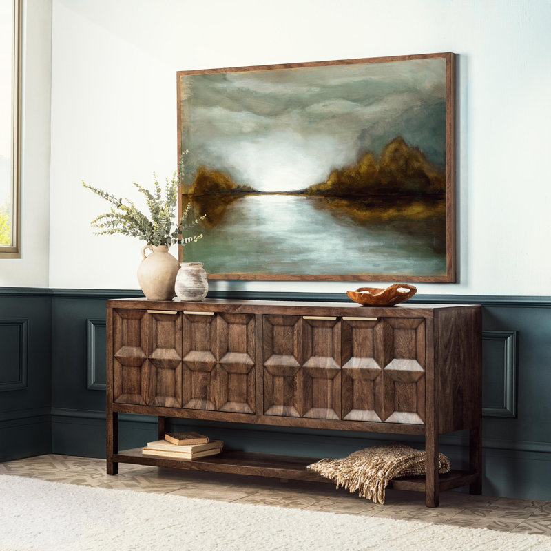 Costa Mango Wood Sideboard Cabinet, Tundra Brown