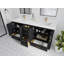 Boston 72 po X P 22 po Meuble-lavabo double en fer forgé-102900742