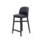 Bund Upholstered Stool with Solid Wood Frame