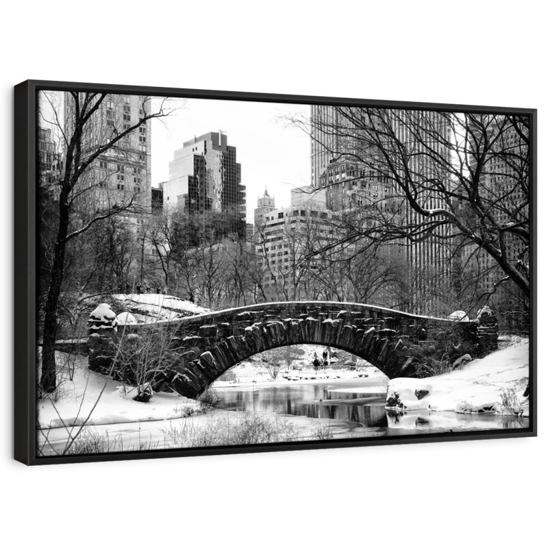 «Central Park BW Wall Art», H 9 po x l 13 po