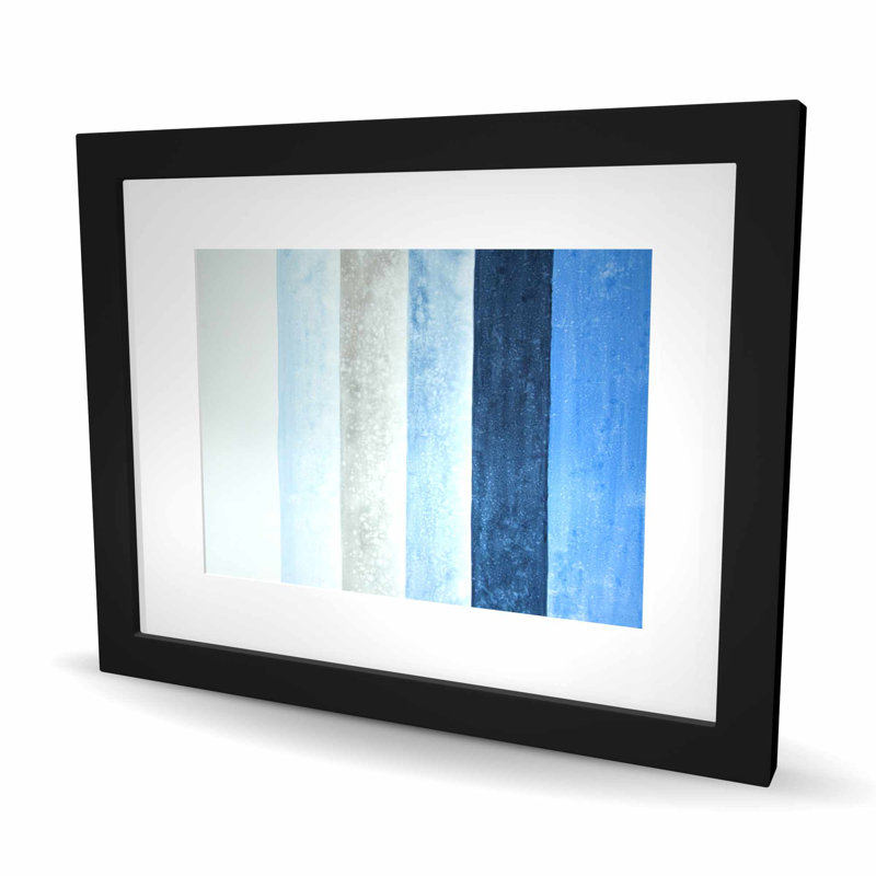 Blue Stripes - Shapes, H 16 po x l 20 po