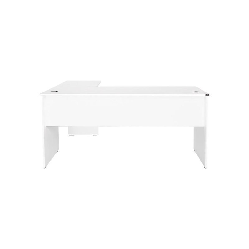 Rio Corner Desk - Large Reversible Office Desk - Matt White or Anthracite Grey, White