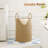 Laundry Basket,Woven Cotton Rope Laundry Hamper,100L For Decorative Storage Of Dirty Clothes,Toys And Blankets In Bathroom,Baby Room And Living Room-128534974