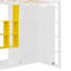 Lit mezzanine simple pour enfants avec garde-robe-1196780181