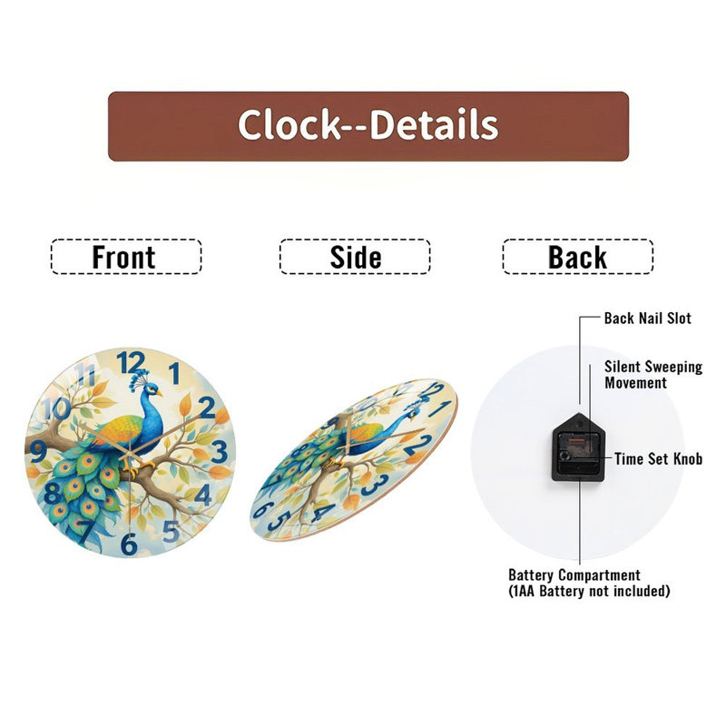 Horloge murale 12 po