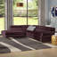 Canapé modulaire en cuir véritable l 114 po Hugo-20869730-20869732