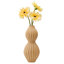  Vase de table en céramique blanche nervurée 6,25 po Londen-900585372-921249145