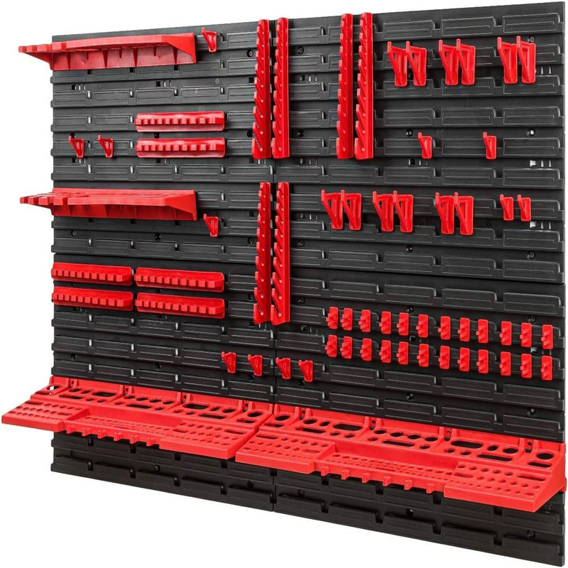 Wall Mounted Tool Pegboard Set, Garage Storage Bins & Workshop Rack, Shed Organizer – 50 Models In Various Shapes & Sizes