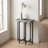 Framed Stone Top Accent Table With Metal Base-475298986