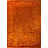 Overdyed One-of-a-Kind 9' 10" X 13' 7" Hand Knotted Area Rug