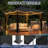 11X11 Gazebo, Outdoor Patio Gazebo With Mosquito Netting, Double Roof Metal Gazebo, Canopy For Backyard Covered Patio, Heavy Duty Gazebo Outdoor For Garden Deck Lawn, Black / Gray / Khaki / Navy Blue-124949853-126133270