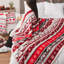 Jeté en sherpa en microfibre polaire
