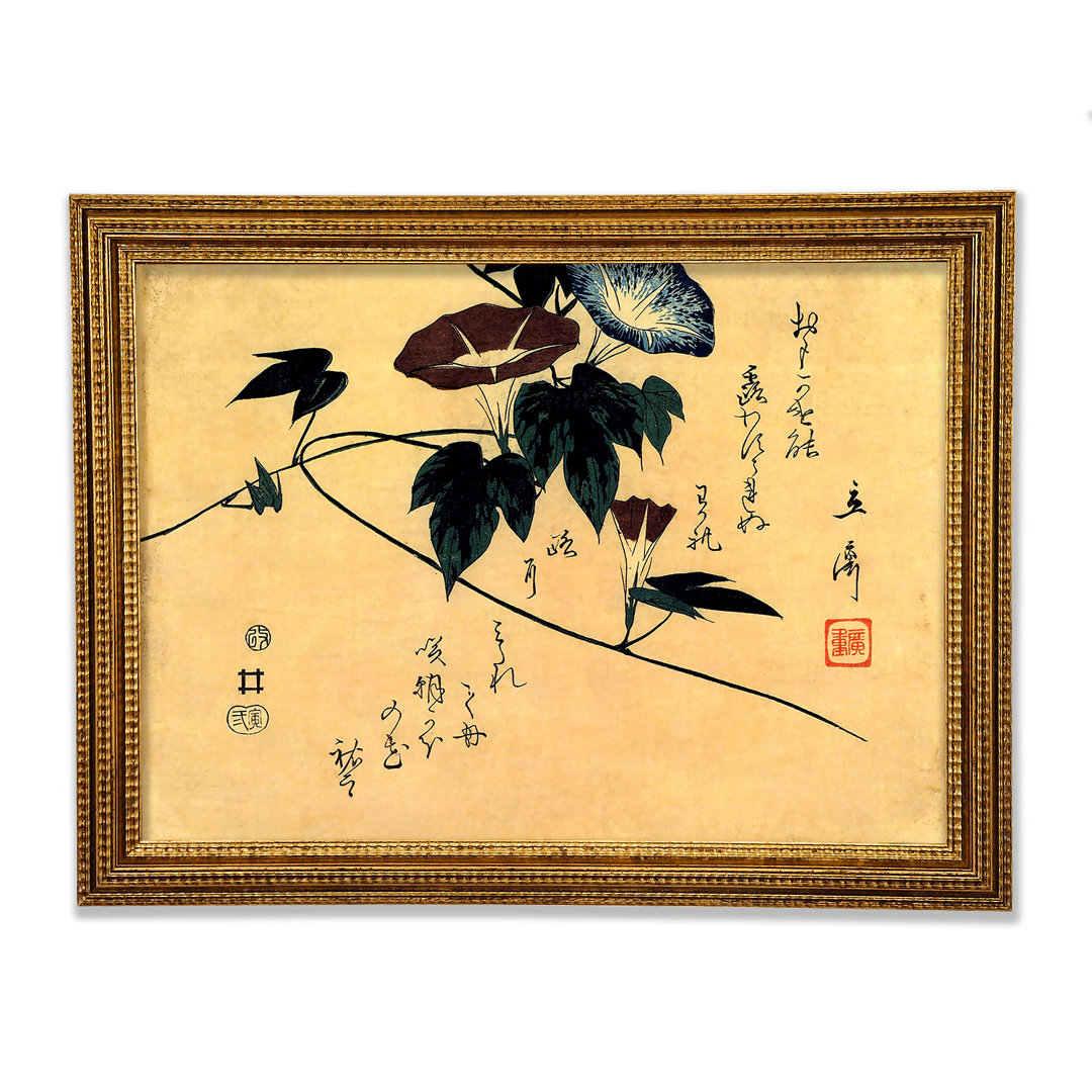 Morning Glory von Hiroshige - Einzelne Bilderrahmen Kunstdrucke