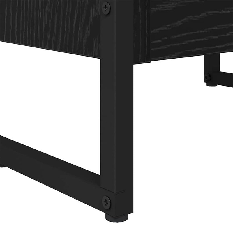 Steel Book Cabinet Bookcase, (4 Shelves) 155cm. H x 40cm. W x 30cm. D, Black Oak