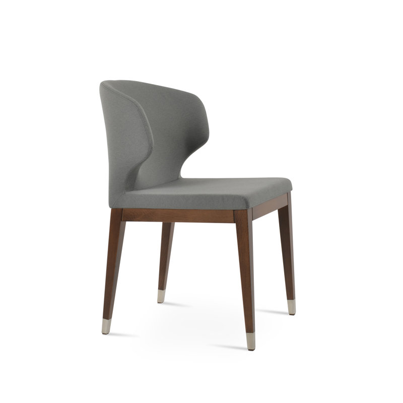Chaise en tissu Amed, Gris