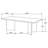 Roman Mango Brown Rectangular Double V-Leg Dining Table