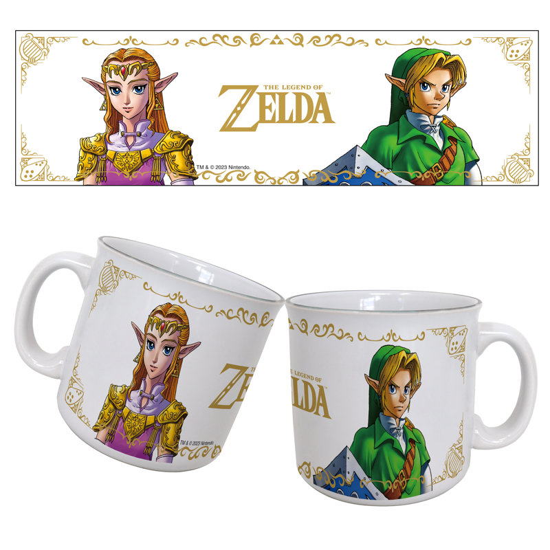 Zelda - OoT-Zelda et lien 20 oz. Tasse de camping
