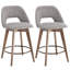 Tabouret de comptoir pivotant 26,8 po Wylee Mid-Century-477407158