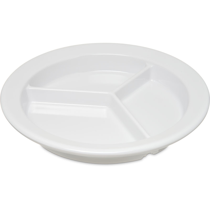 Plat et plat de service en mélamine Carlisle Food Service Products, Blanc