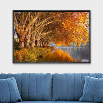 Autumn Fall " Autumn Fall Orange Leaf Forest Lake "