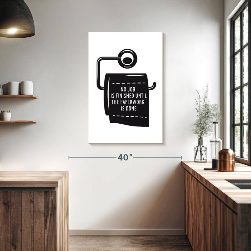Tergel Funny Bathroom, 39" H x 26" W